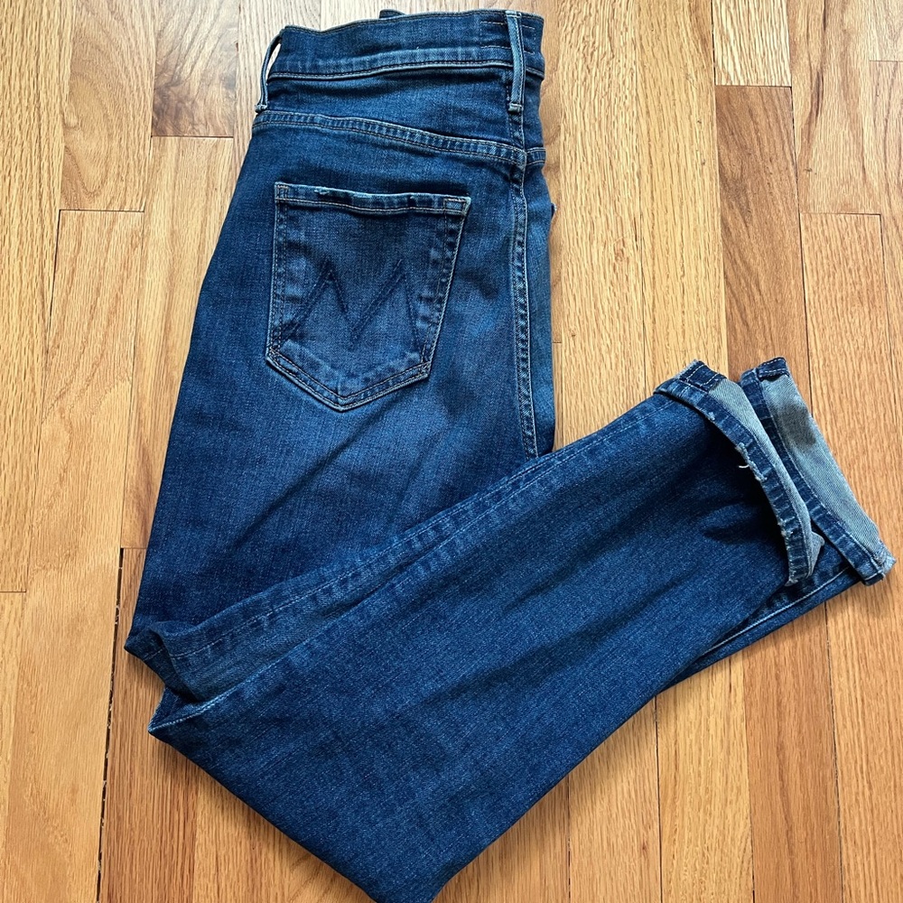 Mother The Rascal Swooner High Waisted Skinny Jeans